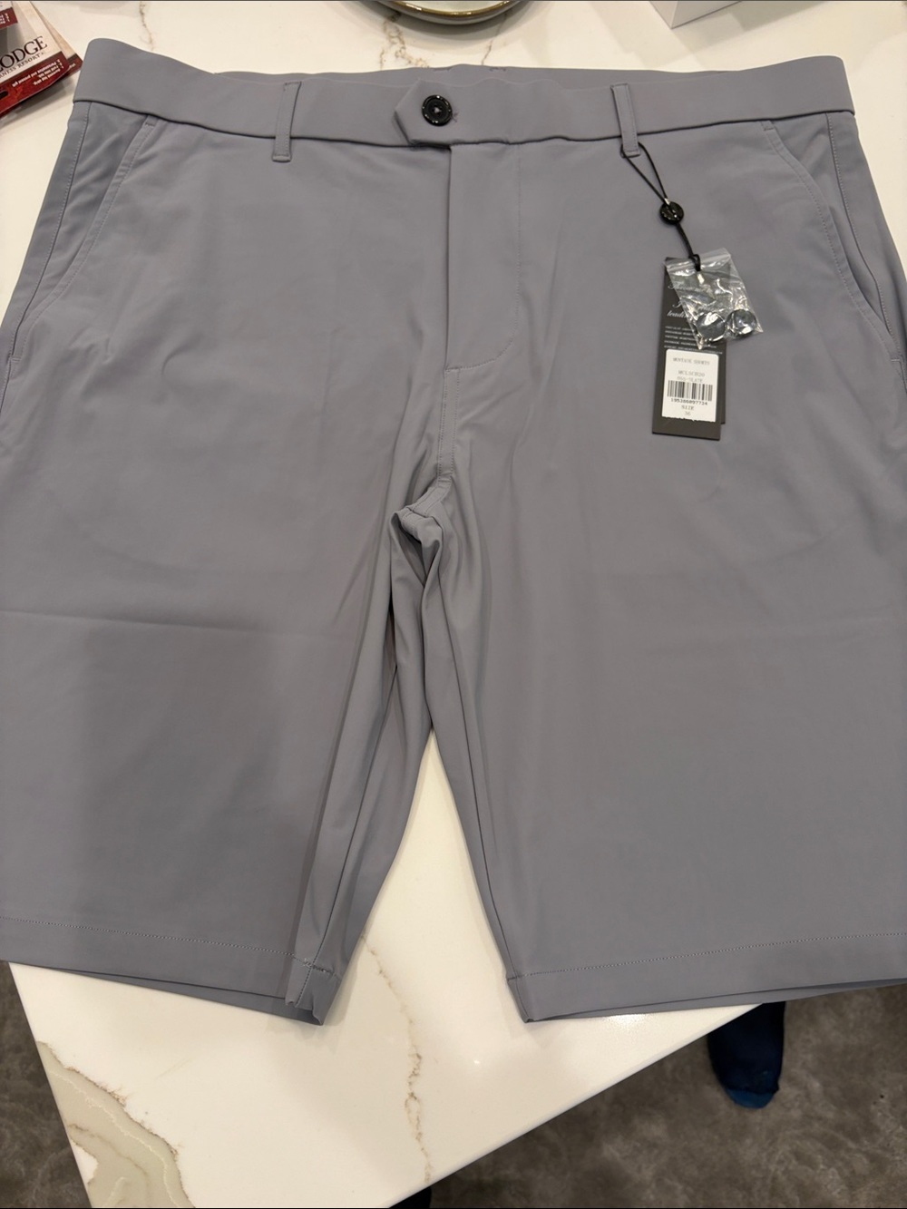 Greyson Men's Lightweight Performance Montauk Shorts golf - Slate/Light Gray